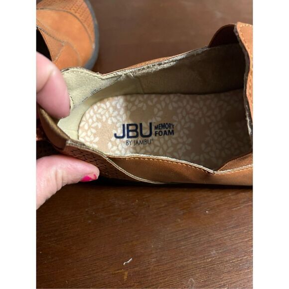 JBU by jambu Lena loafer whiskey Nu buck slip on size 8.5 - Picture 6 of 8
